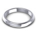 14KT White Gold 3.10MM Width & 1.95MM Thick Plain Wedding Band
