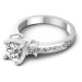 1.40CT Round Cut Diamonds Engagement Rings