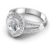 0.75CT Princess Cut Diamonds Three Stone Ring