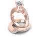 1.85CT Round Cut Diamonds Bridal Set