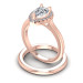 0.55CT Pear And Round Cut Diamonds Bridal Set