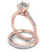 1.20CT Round Cut Diamonds Bridal Set