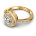 1.30CT Round And Princess Cut Diamonds Engagement Rings