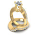 2.05CT Round Cut Diamonds Bridal Set