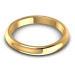 14KT Yellow Gold 3.10MM Width & 1.95MM Thick Plain Wedding Band