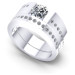 0.80CT Round Cut Diamonds Bridal Set