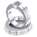 0.80CT Round Cut Diamonds Bridal Set