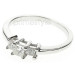 0.50CT Princess Cut Diamonds Three Stone Ring